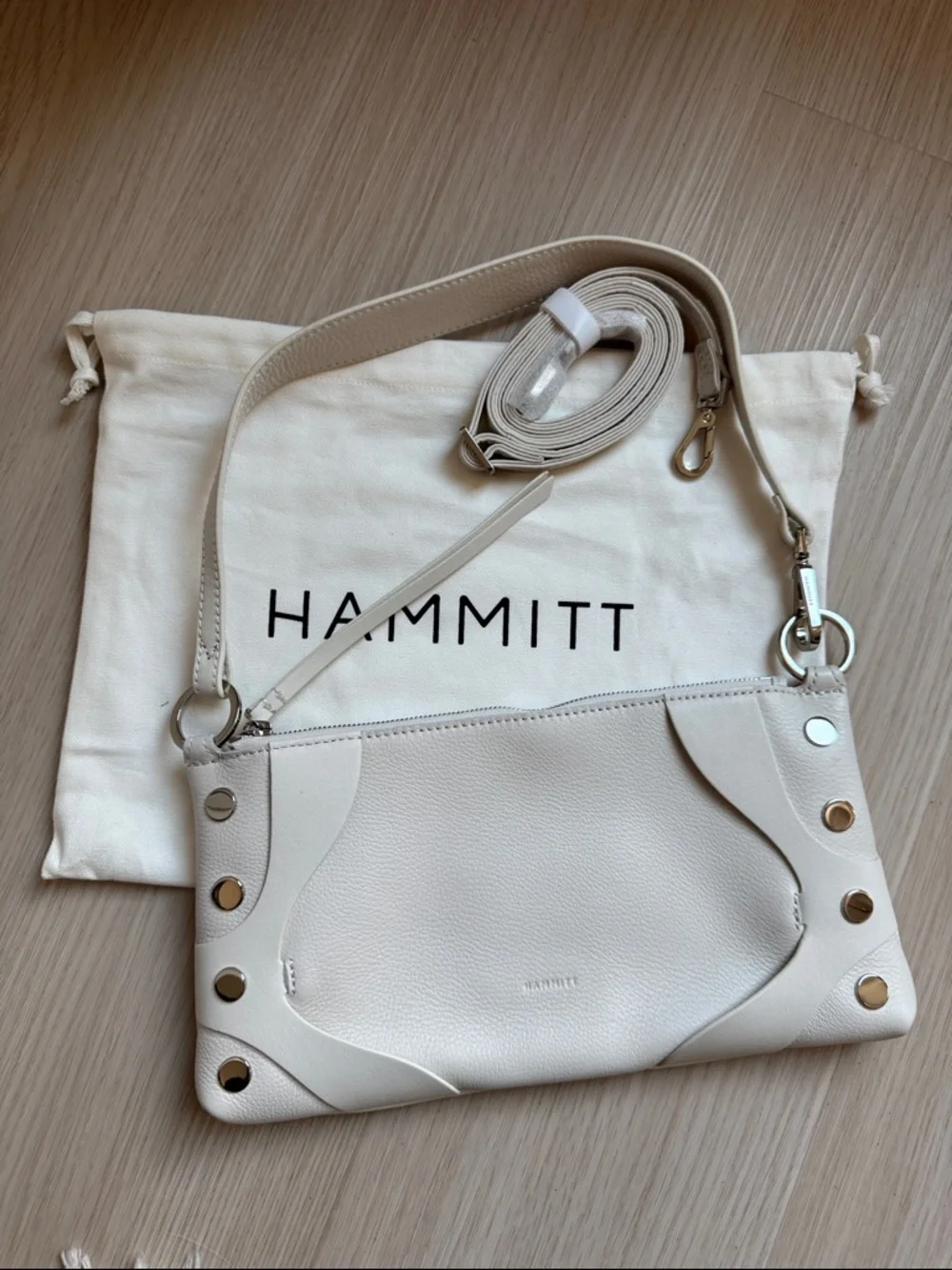 Hammitt Cream Kyle Shoulder Bag - Picture 5 of 6